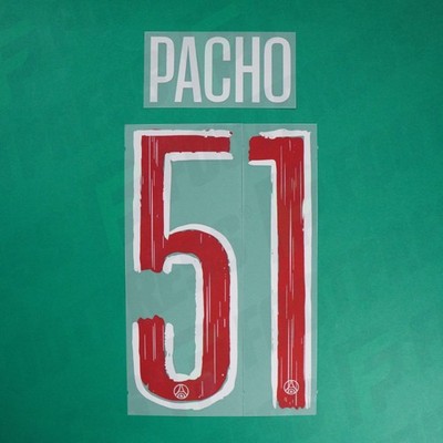 Flocage Officiel PSG Pacho 51 UCL Domicile 2025/2026 Adulte - Neuf