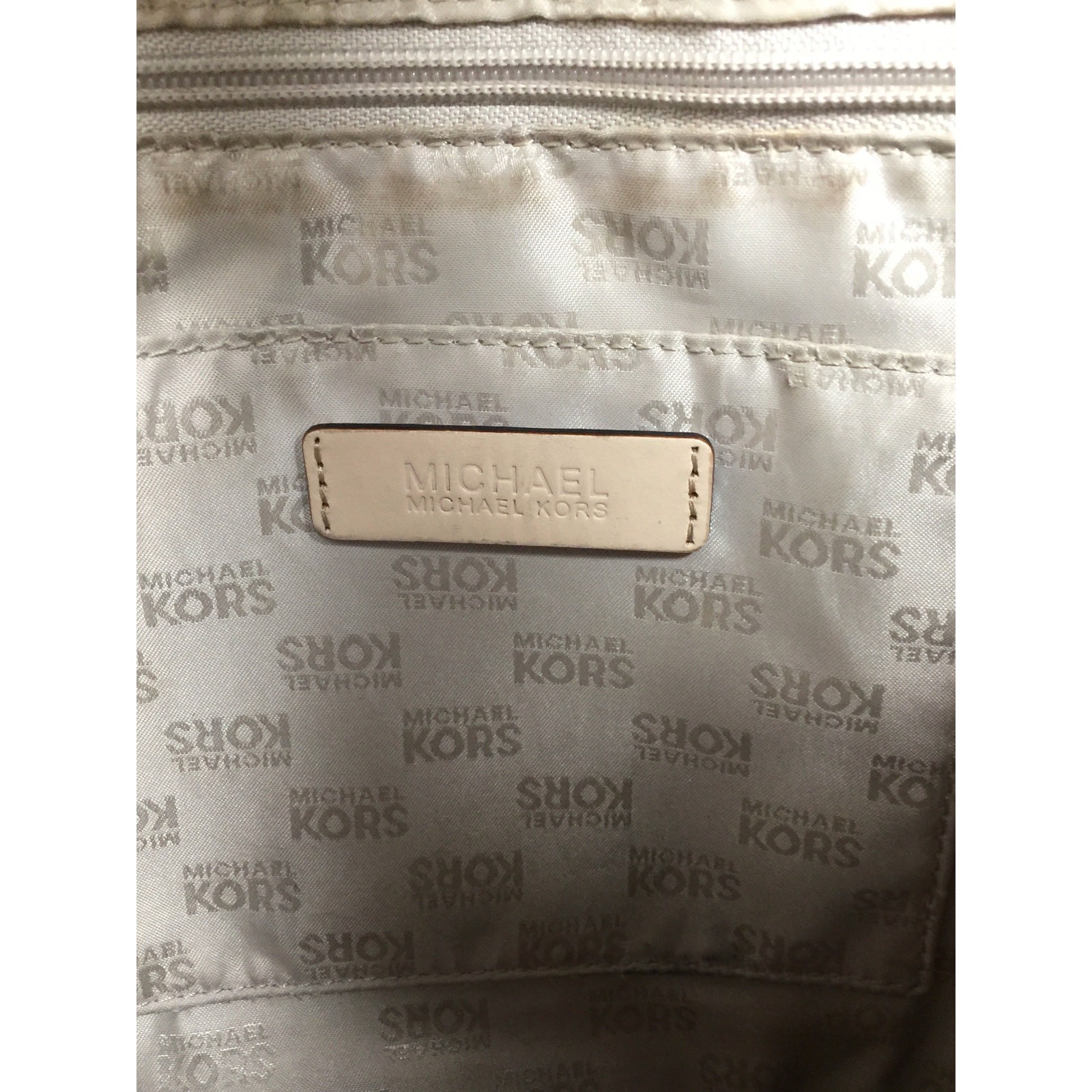 Michael Kors Jet Set Gray Leather Python Embossed… - image 8