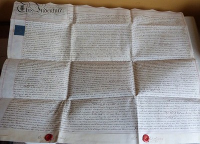 Indenture Kapitulation der Vermietung Emmingham Trunch Norfolk Shephard Long Debenne 1812