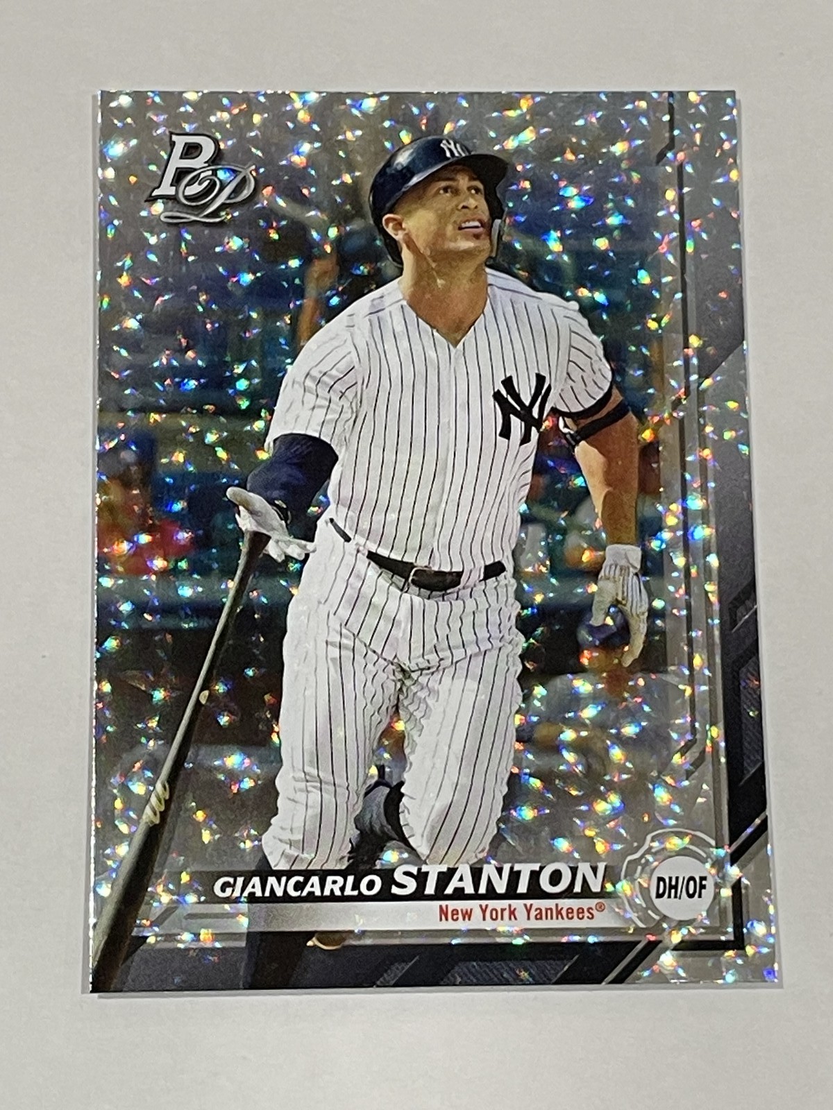 2019 Bowman Platinum Baseball Ice Parallel #100 - Giancarlo Stanton - Yankees