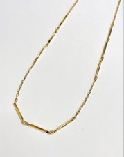   K18 Kakubou pattern necklace 40cm  