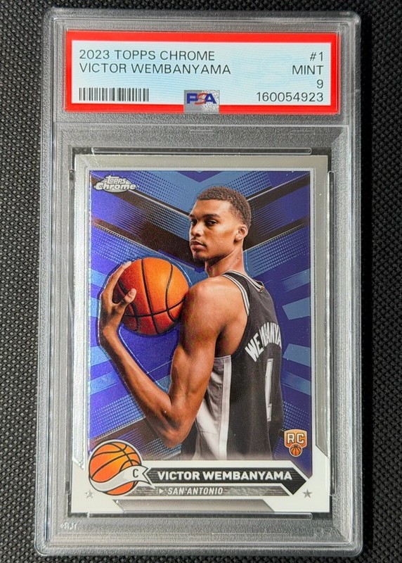 2023-24 Topps Chrome - Victor Wembanyama #1 (RC) PSA 9