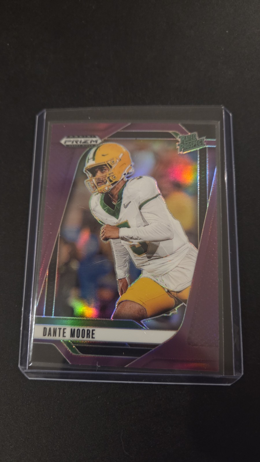 2025 Panini Prizm Draft Picks Dante Moore #164 Prizm Rated Prospect /99 PURPLE
