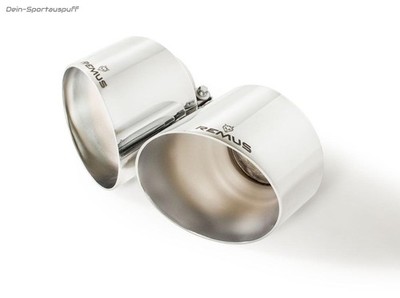Remus Stainless Steel Terminal Kit Right-Left 1x127mm Angled