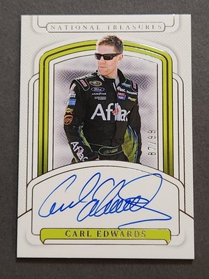 2025 National Treasures NASCAR Racing Signatures #S-CES Carl Edwards #87/99