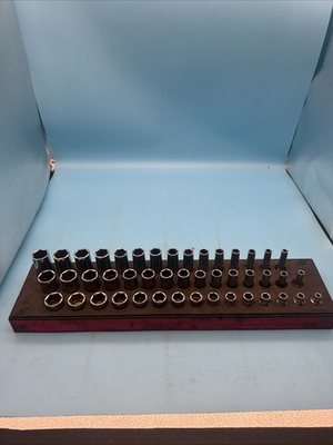#ad Snap on 245SFMSFR 45pc 3 8quot; Dr Shallow Semi and Deep Socket Set Foam 6pt 6 20mm $699.95