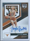 2025 Panini Texas Taylor Jones NIL Auto #TH Longhorns Basketball Autograph