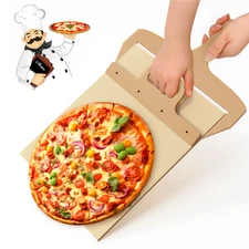 Magic Sliding Pizza Peel Shovel with Handle Non-stick Easy Transfer for Pizza 