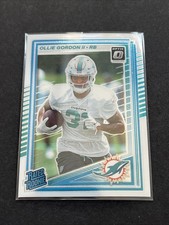 2025 Panini Donruss - Rated Rookie Ollie Gordon II #394 Optic Preview Holo Prizm