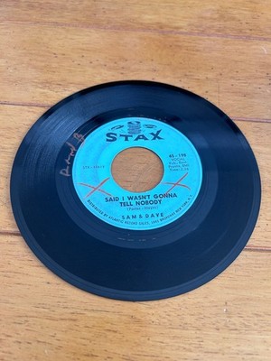 Sam & Dave   Said I Wasn't Gonna Tell Nobody 7'' Single 1966 Stax Soul 45 RPM