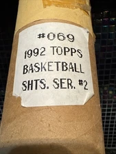 1992 TOPPS Basketball Series #2 Boards 4 & 5 (2) Uncut Sheets In Orig. Tube SHAQ