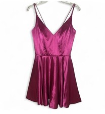 Sherri Hill Pink Iridescent Strappy Mini Cocktail Dress Prom Semi Formal Size 4