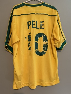 Pele Nike Brazil Home Jersey Vintage REISSUE 1998 World Cup Yellow