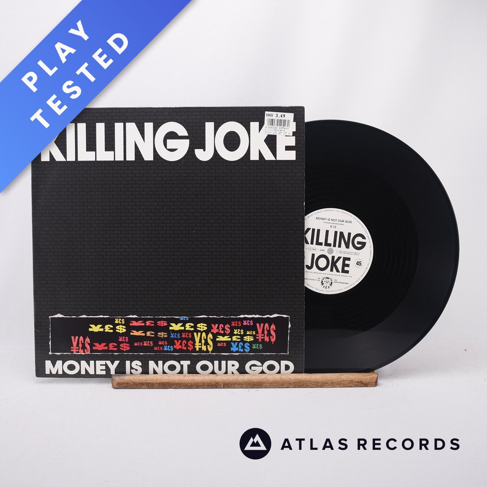 Killing Joke Money Is Not Our God 12"" Single Vinyl Record AG 054-6 - EX/VG+