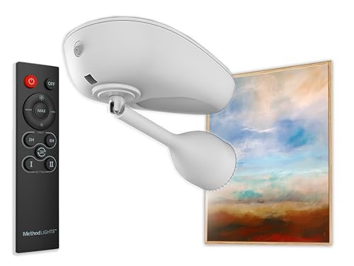 Wireless LED Picture Light, Wireless Ceiling Mounted Spotlight for Artwork, - Picture 7 of 7