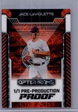 Jace Laviolette 2025 Leaf Optichrome Baseball 1/1 Pre Production Proof