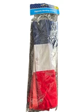 Old East Main Patriotic Bunting Decor - Red/White/Blue - NEW