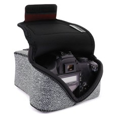 DSLR Camera Sleeve Case with Accessory Storage  Strap Openings