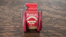 VTG Dennison Transparent Mending Tape Dispenser No. 2 MADE IN THE USA 450 INCHES