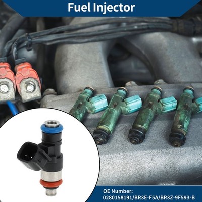 Kraftstoffinjektor Nr. 0280158191 für Ford Explorer 3.5 2011-2019 1Pc Schwarz