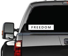 FREEDOM BOXED Decal Sticker Vinyl Die Cut - Charlie Kirk Patriotism USA