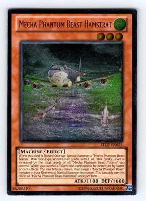 Yugioh Mecha Phantom Beast Hamstrat LTGY-EN025 Unlimited Ultimate Rare - NM  