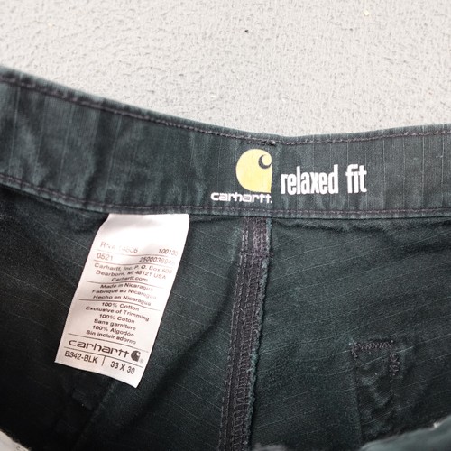 Carhartt Cargo Hose Herren 33x30 schwarz Relaxed Fit B342 Ripstop Workwear Utility - Bild 5 von 11
