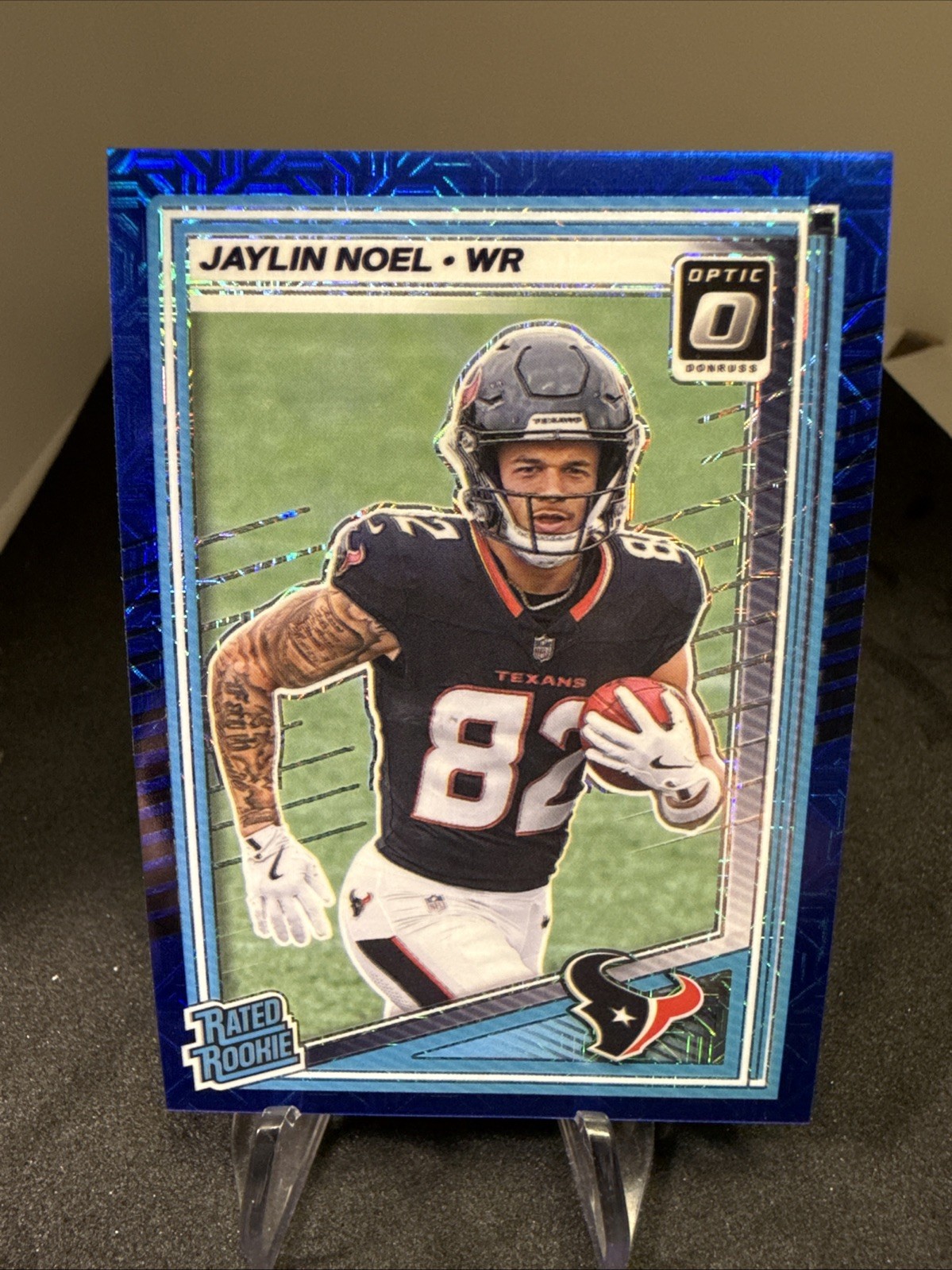 2025 Optic Jaylin Noel (RC) BLUE MOJO PRIZM #241 /55 Houston Texans!