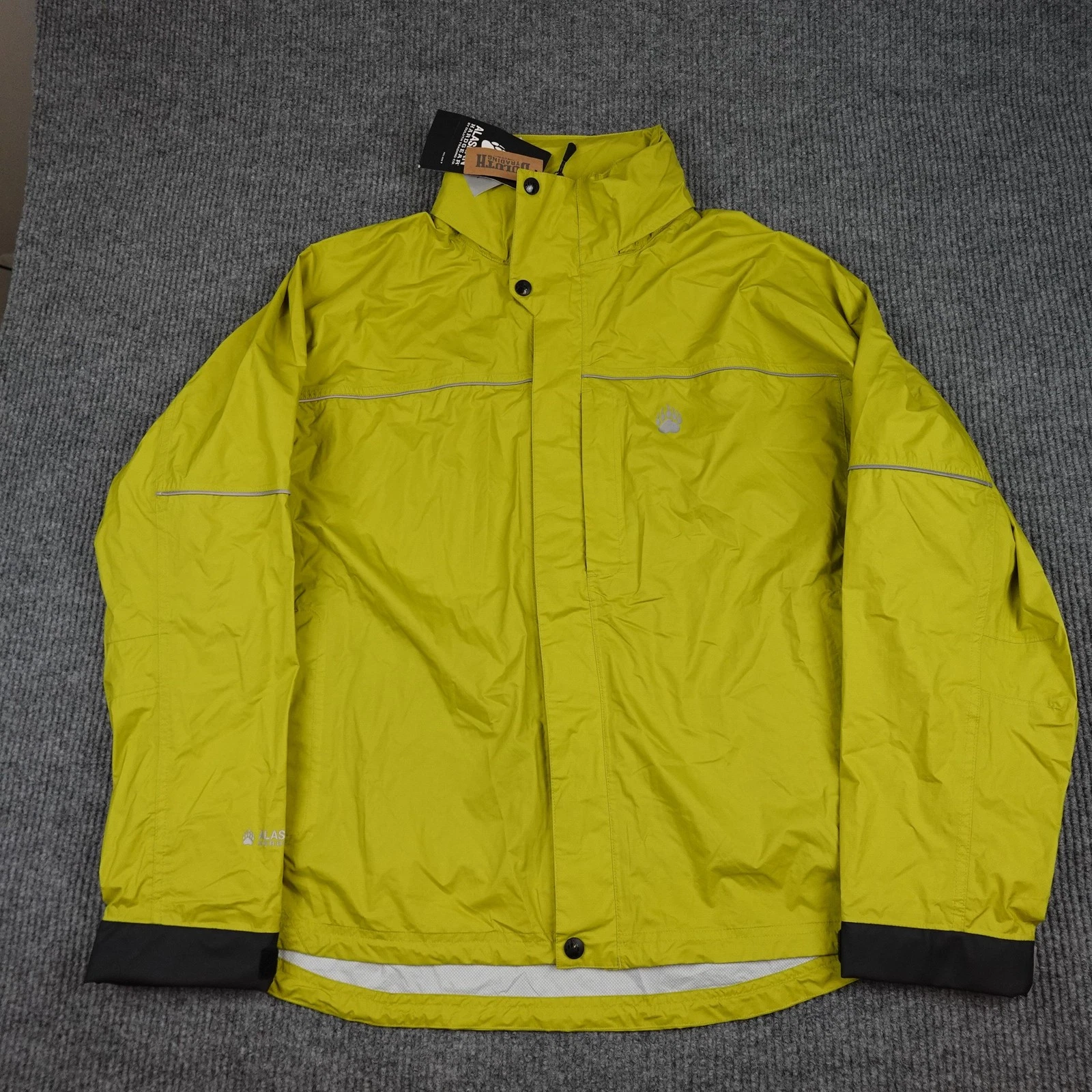 Alaskan Hardgear 40 Mile Rain Jacket Mens 2XL Yellow Waterproof Packable