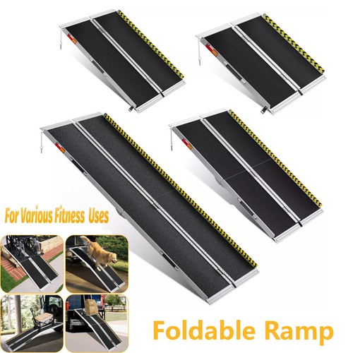 Folding Aluminum Wheelchair Ramp Ramps Steps 4FT/5FT/7FT/8FT/9FT Ramp ...