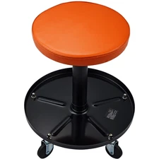 Adjustable Mechanics Rolling Creeper Seat Stool Tool Tray for Shop Garage