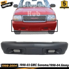 Front Bumper Cover Primed W/o Tow Hook Hole For 1998-03 GMC Sonoma/1998-04 Jimmy