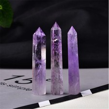 Natural Amethyst obelisk Point Crystal Reiki meditation Healing Stone Gifts 1pcs