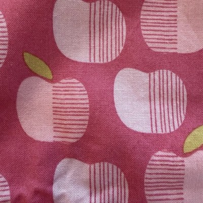Cloud9 Organic Cotton Apples Joann Fabrics Market Day Pink White Fruit 70x43