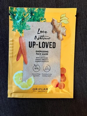 ORIFLAME LOVE NATURE UP GELIEBTE GESICHTSMASKE PEELING Upcycling Banane Apfel Zitrone Karotte