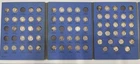 NEAR COMPLETE ALBUM SET OF MERCURY DIMES 1916-1945 - WITH 69 COINS
