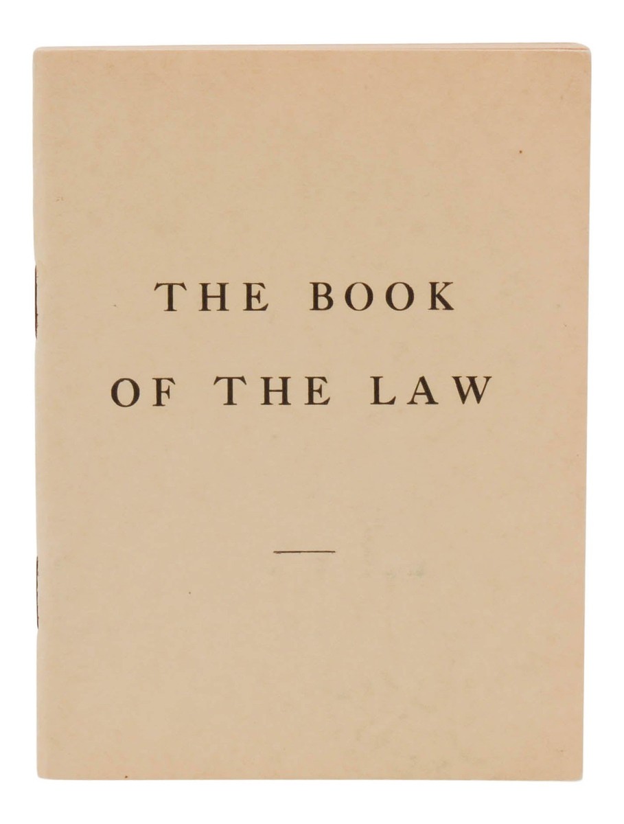 The Book of The Law ~ ALEISTER CROWLEY ~ First Edition ~ 1st