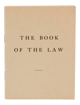 The Book of The Law ~ ALEISTER CROWLEY ~ First Edition ~ 1st