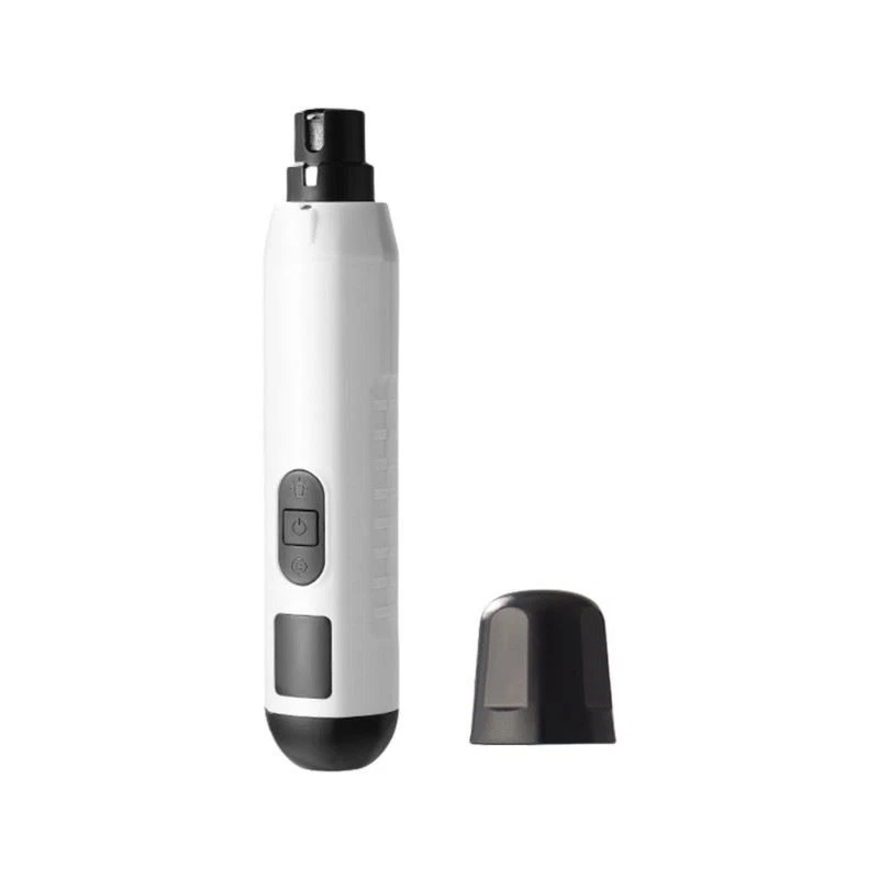 Double LED Electric Pet Nail Grinder With LCD Screen Quiet Motor USB