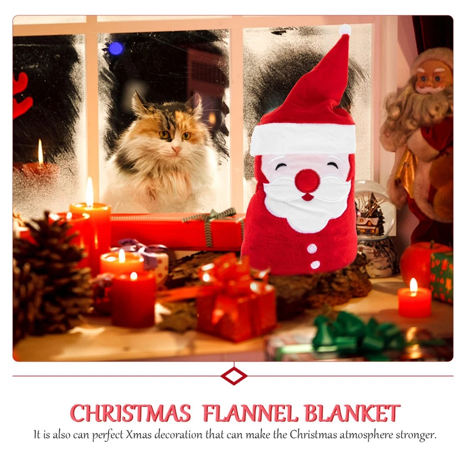 Decke mit Weihnachtsmotiv, für Büro, Nickerchen, Cartoon-Decke, Studenten, - Bild 3 von 4