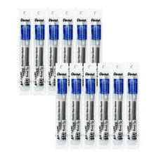 EnerGel Ink Refills 12 Pack 1.0mm Blue Smooth Writing Cartridge for Gel Pens