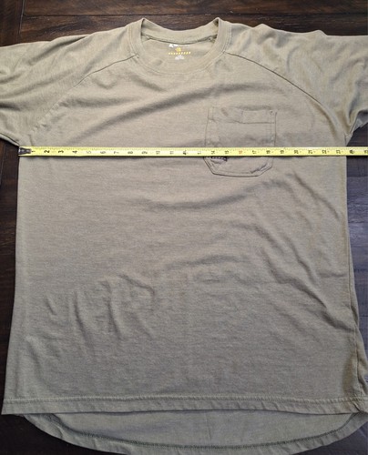 Ariat Men's Rebar Cotton Strong Short Sleeve Crew Work Shirt Size L Green - Picture 7 of 7