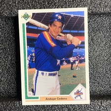 1991 Upper Deck Baseball Card #23 ANDUJAR CEDENO STAR ROOKIE HOUSTON ASTROS. rookie card picture