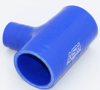 T-Stück, Silikonverbinder, ID 76mm, Adapter, Silikonschlauch, LLK - BLAU