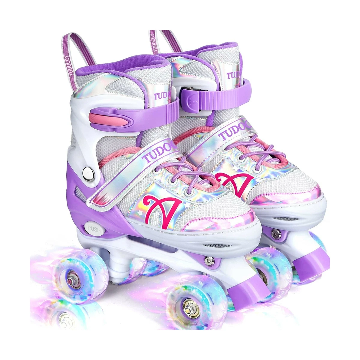 Roller Skates for Kids Shine Skates 4 Size Adjustable Roller