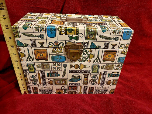 Vintage Porta File Document Box with lock, key, and handle by Ballonoff - Picture 4 of 14