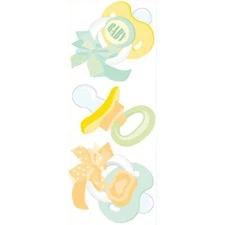 Pacifier Baby Binkie Paccie Boy Girl Jolee's by You stickers