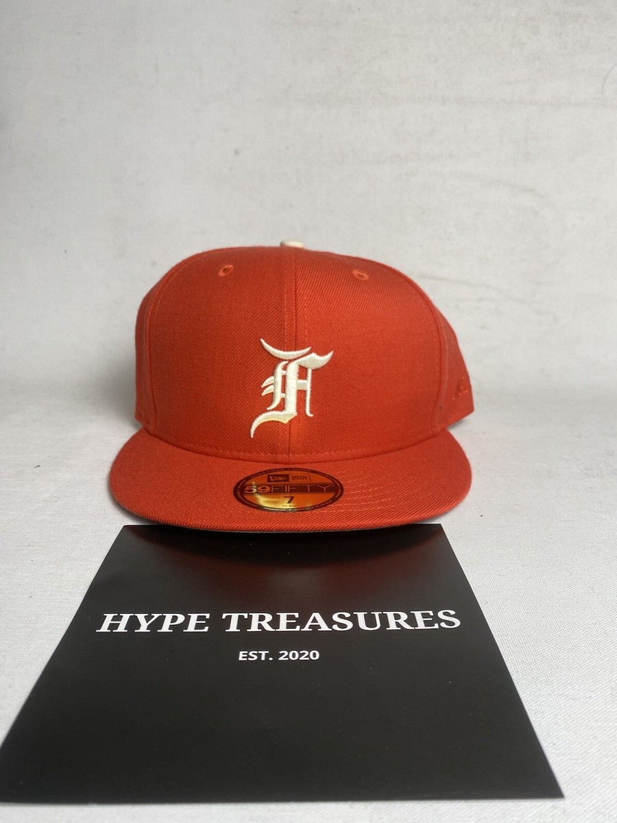 New Era 59Fifty FEAR OF GOD Essentials Fitted Hats Orange