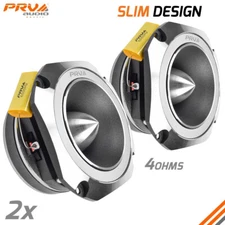 PRV TW700Ti-4 SLIM Bullet Tweeters 4 inch Pro Shallow 4 Ohms Car Audio 400W PAIR