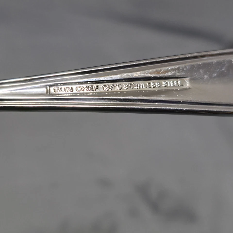 Set Of 6 Bon Chef Iced Tea Teaspoon Stainless 18/10 - Image 2 of 3